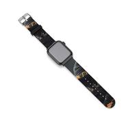 Mountain Lake House Swan - Correas de repuesto de silicona para reloj Apple Watch, 38mm/40mm, Acero inoxidable, Amatista