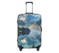 Mountain Lake Nature Scenic - Funda protectora para equipaje para viajes, negocios, vacaciones, se adapta a equipaje de 18 a 21 pulgadas, multicolor, XL(29"-32" Suitcase)