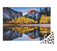Mountain Lake Puzzle para Boy & Girl 1000 Piezas Reciclable Autumn View Puzzle Divertido and Desafiante Family Juego Excelente Idea de Regalo para Child‘s Birthday 70x50cm/1000pcs
