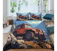 mountain landscape Funda de Edredón Microfibra Suave 3 Piezas Estampado 3D mountain paisaje Funda Edredon con Funda de Almohada a Juego Transpirable Antialérgica for niños Super king（260x220cm）