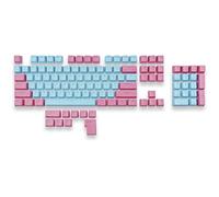 MOUNTAIN Mineral PBT Double Shot Keycap Set para interruptores MX, perfil OEM, 113 llaves, US-ANSI + ISO addon (cuarzo A)
