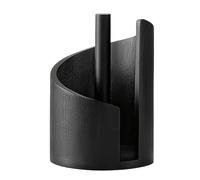 Mountain Paper Towel Dispenser with Mango Wood Base and Iron Frame, Simple One-Hand Tearing, Holds Oversized Rolls, Ideal for Organized and Clutter-Free Countertops (Black)