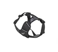 Mountain Paws Arnés para Perros, para Pechos de Entre 45 y 108 cm de Contorno, Acolchado con Espuma con Ribete Reflectante, Grande, Negro
