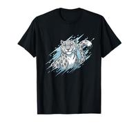 Mountain Predator Snow Leopard, simpático Gato Salvaje Camiseta
