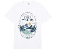 Mountain River Faith Verse Deep Waters Comfort Cita Comfort Colors Adult Heavyweight T-Shirt