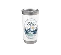 Mountain River Faith Verse Deep Waters Comfort Cita Vaso térmico de acero inoxidable de doble pared