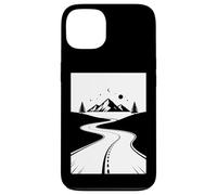 Mountain Road Night Sky Wanderlust Biker Diseño Gráfico Carcasa para iPhone 13
