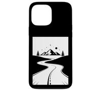 Mountain Road Night Sky Wanderlust Biker Diseño Gráfico Carcasa para iPhone 13 Pro MAX