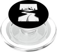 Mountain Road Night Sky Wanderlust Biker Diseño Gráfico PopSockets PopGrip para MagSafe