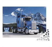 Mountain Road Puzzle para Boy & Girl 1000 Piezas Reciclable American Truck Puzzle Divertido and Desafiante Family Juego Excelente Idea de Regalo para Child‘s Birthday 70x50cm/1000pcs