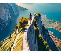 Mountain Scenery 3000 Piece Jigsaw Puzzles for Adults, Colourful, Challenging & Brainteasing Adult Puzzles 3000 Pieces Bay, Fun jigsaws for The Whole Family 48x32 Inch