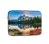 Mountain Sunrise Pattern - Bolsa para portátil de 17 pulgadas, funda protectora interior, portátil y adecuada para viajes de negocios o viajes