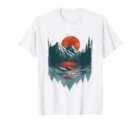 Mountain Sunset Nature Landscape Camiseta