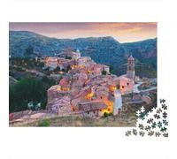 Mountain Village 1000 Piezas Jigsaw Jigsaw Puzzle Reciclable Paper Swiss Alps Jigsaw Puzzle for Adultos Divertido Present & Actividad for Hogar Excelente Regalo Idea for Men 38x26cm/1000pcs
