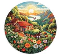 Mountain Village Cottage 1000 Teile Science Fiction Puzzle Für Erwachsene Herausforderung Stressabbau-Puzzle Gedächtnis Trainieren Für Die Ganze Familie, Geschenke Für Frauen & Männer 1000pcs (67.5x67