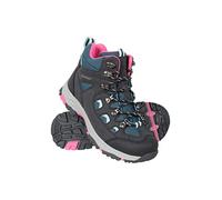 Mountain Warehouse Adventurer Botas Impermeables Infantiles - Calzado IsoDry con Empeine sintético y Protectores de talón y Puntera - para otoño, Invierno y Senderismo Azul Marino 28