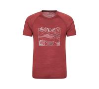 Mountain Warehouse - Camiseta Térmica Quest Impreso de Mezcla de Merino para Ho