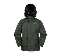 Mountain Warehouse Chaqueta Pakka Impermeable para niños Chaqueta con Bolsa de Transporte, Chubasquero para niñas, Impermeable para niños, Chubasquero para Viajes Caqui 11-12 Años