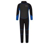 Mountain Warehouse Traje Completo de Neopreno para niños - Cuerpo: 2.5mm, Protección Solar UPF50+ - Costuras Planas y Cremallera de fácil Deslizamiento - para la Playa Carbón 3-4 Años