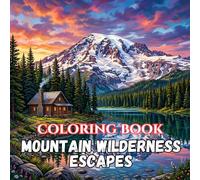 Mountain Wilderness Escapes: A Scenic Coloring Book Featuring Majestic Mountains, Alpine Lakes, Waterfalls, Forest Trails, Wildlife, Fire Lookouts, ... Adventures (Outdoor Escape Coloring Series)