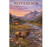Mountain Wilderness Notebook: A Rustic Lined Journal Featuring Elk, Forests & Alpine Scenery - Perfect for Notes, Journaling & Gifts A4 100 Pages