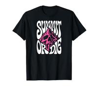 Mountaineering Summit Or Die Peak Bagger Skull Climbing Camiseta