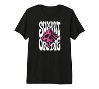Mountaineering Summit Or Die Peak Bagger Skull Climbing Camiseta Premium