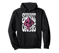Mountaineering Summit Or Die Peak Bagger Skull Climbing Sudadera con Capucha