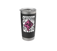 Mountaineering Summit Or Die Peak Bagger Skull Climbing Vaso térmico de acero inoxidable de doble pared