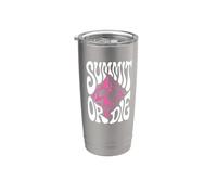 Mountaineering Summit Or Die Peak Bagger Skull Climbing Vaso térmico de acero inoxidable de doble pared