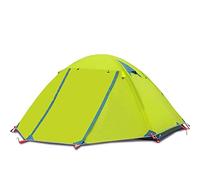 Mountaineering Tent Outdoor Camping Supplies Can Accommodate 3-4 People Double Aluminum Pole Outdoor Wind and Rain Storm Waterproof Tent Athletes