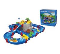 AquaPlay- Mountain Lake Circuito de Juego Acuático con Gran Cueva y Cascada, 70 piezas incluyendo 2 Figuras y 2 Barcos, A partir de 3 años