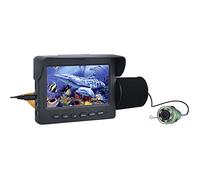 MOUNTAINONE Buscador de Peces con Monitor LCD de 4,3", Cámara de Visión Nocturna LED IR para Pesca, para la Pesca en Hielo, Pesca en mar y Pesca en Barco 15M (15M, G-Verde)