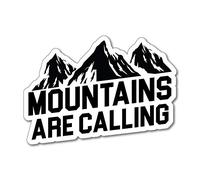 Mountains Are Calling Sticker Decal Camping Campervan Adventure Outdoors Travel