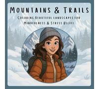 Mountains & Trails: Coloring Beautiful Landscapes For Mindfulness & Stress Relief