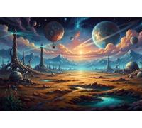 Mountains Wilderness 5000 Piece Jigsaw Puzzles for Adults, Colourful, Challenging & Brainteasing Adult Puzzles 5000 Pieces Space, Fun jigsaws for The Whole Family 61x41 Inch