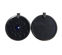 Mounteps Armonía colgante, collar universal para hombres y mujeres para mejorar el sueño,Colgante con marco exterior de acero inoxidable (Azul)