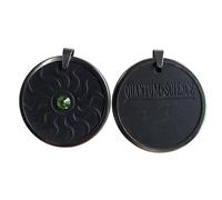 Mounteps Armonía colgante, collar universal para hombres y mujeres para mejorar el sueño,Colgante con marco exterior de acero inoxidable (Verde)