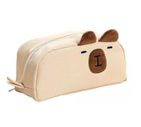 Mounteps Capybara - Estuche para lápices de juguete de gran capacidad, organizador de artículos de papelería, bolsa de regalo