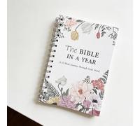 Mounteps Diario de estudio de la Biblia en un año, cuaderno devocional de plan de lectura de 52 semanas, regalos cristianos para reflexión diaria de fe y diario devocional