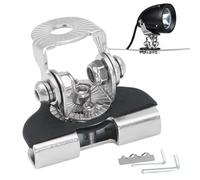 Mounting Brackets, Adjustable Hood Work Lamp Base Holder, 2.16 Inches Compatible Iron Led Light Bar, Mountings Rack Fixing for Car Hood, Road Driving, Worked Sites, Silver Black