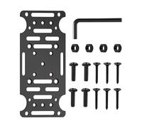 Mounting Stand - Adjustable Letterbox Holder, Weatherproof Reinforcement Kit, Heavy Duty Component | Secure Stability Plate, Rustproof Frame Connector for Fence Driveway Exterior Infrastructure