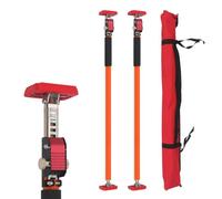 Mountlaser Barra de soporte ajustable, barra de apoyo rápido, capacidad de 60 kg, sistema de soporte de 3ª mano, barra de soporte de acero para instalación de armario, barras de carga y soporte para