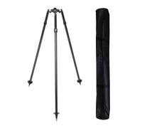 Mountlaser Trípode de liberación de pulgar de fibra de carbono, trípode profesional para postes de prisma y topografía, compatible con estaciones totales y equipos de encuesta