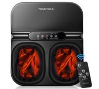 Mountrax Masajeador de Pies con Calor, Masajeadores de Pies Shiatsu de Amasado Profundo, Masajeador de Pies para Fascitis Plantar, Adapta a Pies Hasta Hombres Tamaño 46