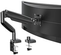 MOUNTUP Brazo de monitor individual ultraancho para pantalla de máximo 40 pulgadas, soporte de escritorio resistente de 6.6 a 31.0 libras, soporte de monitor de computadora con resorte de gas para