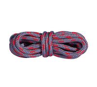 Mountval Cordones, cordones de zapatos de alto rendimiento para caminatas y botas de exterior, ultra fuertes, 1 par (150 cm - 60 inch - 7 a 8 pares de ojales / 8431 - Gris Oscuro con rojo)