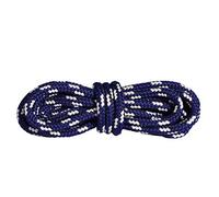 Mountval Cordones, cordones de zapatos de alto rendimiento para caminatas y botas de exterior, ultra fuertes, 1 par (120 cm - 48 inch - 6 a 7 pares de ojales / 5710 - Azul Oscuro con Beige)
