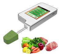 MOUNW Medidor de para Frutas/Verduras/Carne, probador Digital de nitrato de Alimentos, Detector de residuos de pesticidas para Frutas, Verduras, Carne y Pescado: Pruebas precisas y confiables