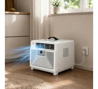 moupeaktain Aire Acondicionado 220V 3400 BTU, Climatizador Portátil 3 En 1 con Frío, Deshumidificador Y Ventilador Mando a Distancia, Temporizador 12h, para Autocaravana, Camión Y Habitación Pequeña